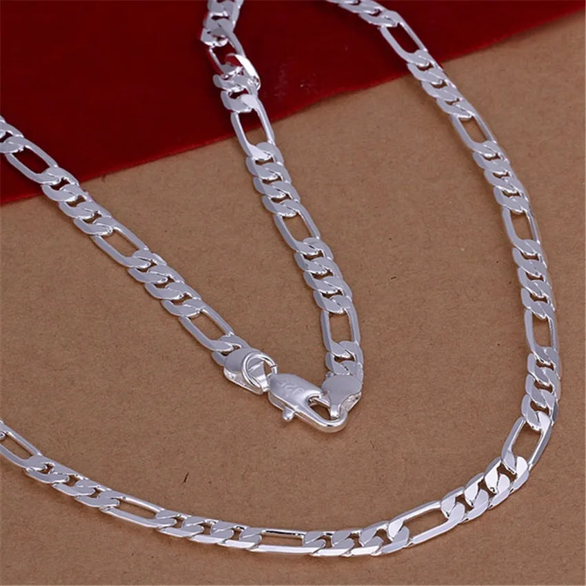 Flat Cuban Link Silver Chain