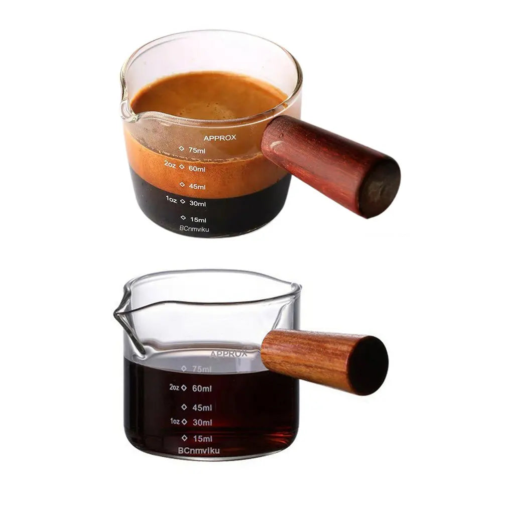 Heat-resisting Glass Espresso Measuring Cup