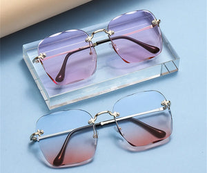 Rimless Square Sunglasses