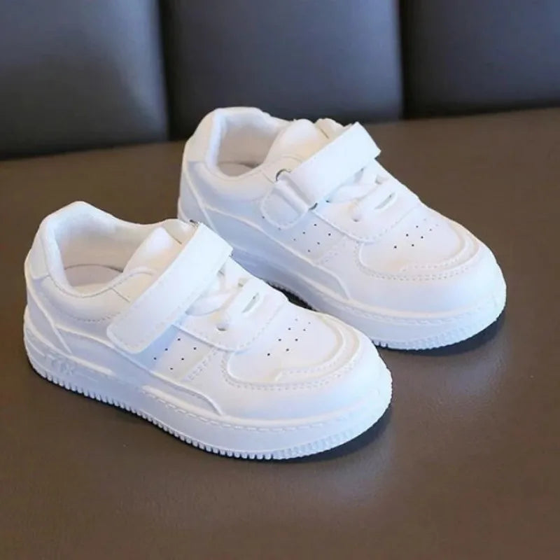 Tenis Sneakers Kids Baby Shoe Spring New Boys Girls Sports Shoes Casual Board Shoes Leather Soft Soled Children Small White Shoe