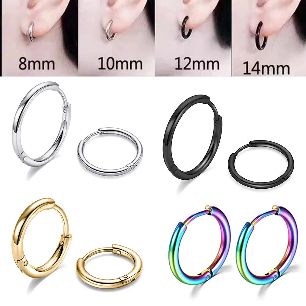 Stainless Steel Small Hoop Earrings