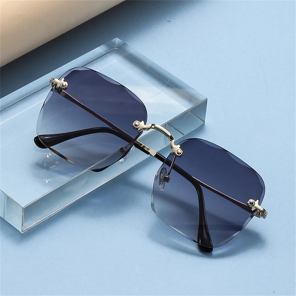 Rimless Square Sunglasses