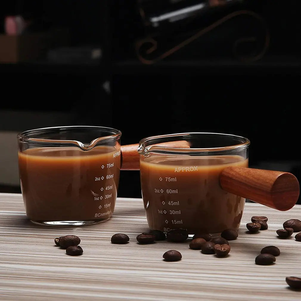 Heat-resisting Glass Espresso Measuring Cup